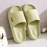 Solid Color Thick Bottom Home Slippers Summer Non-slip Floor Bathroom Slipper Women Men Couples Shoes SnapLux Co