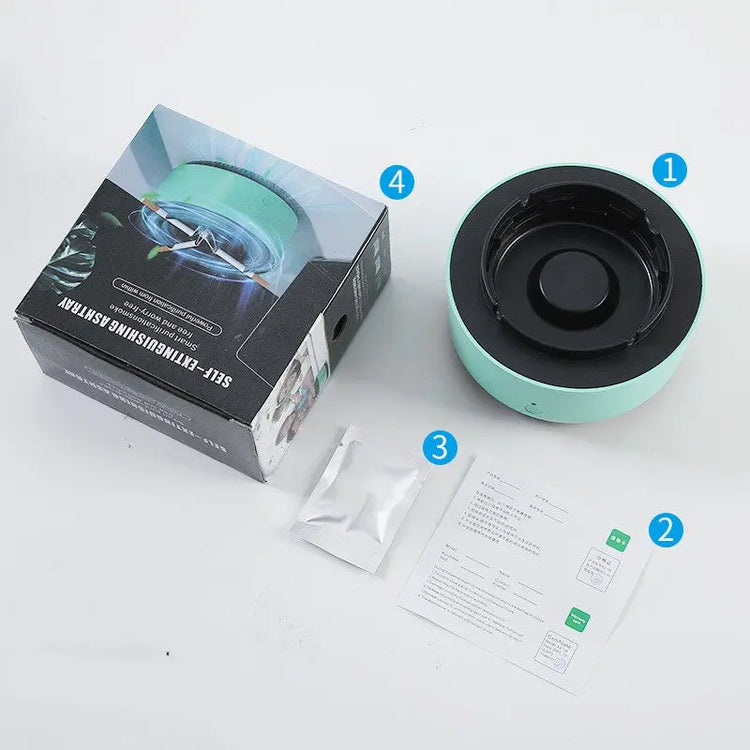 Smoke Removal Air Purification Ashtray Anion Purification Practical Automatic Purifier Ashtray Portable Gadgets For Car Ashtray SnapLux Co