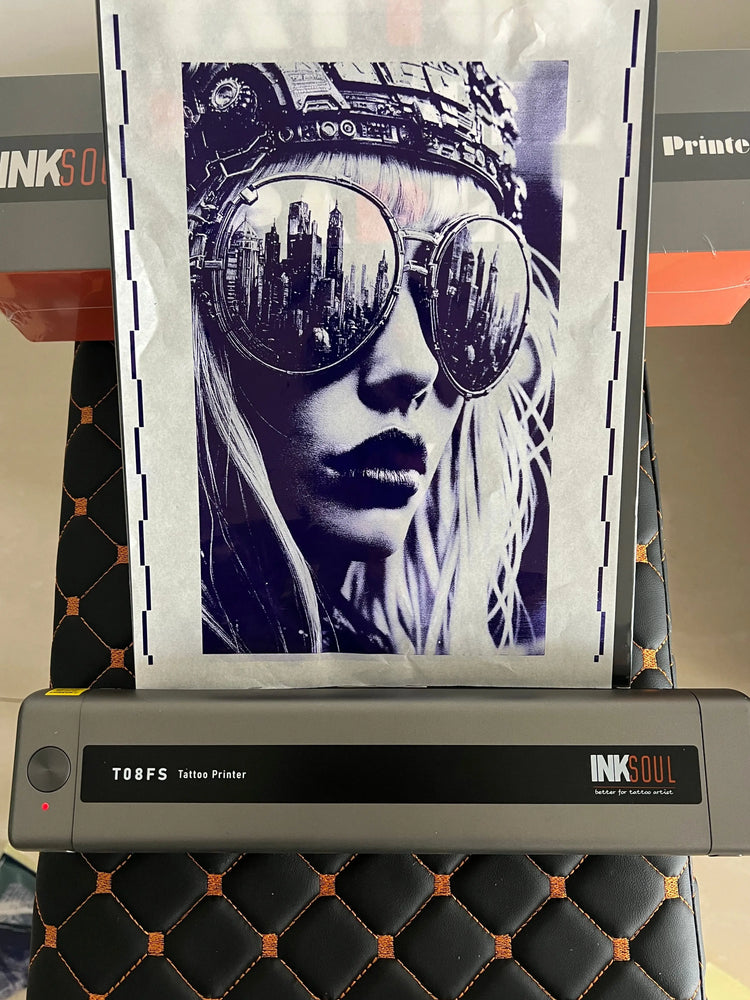 INKSOUL® T08FS Wireless Tattoo Transfer Stencil Printer-Can print shadows INKSOULSUPPLY.COM