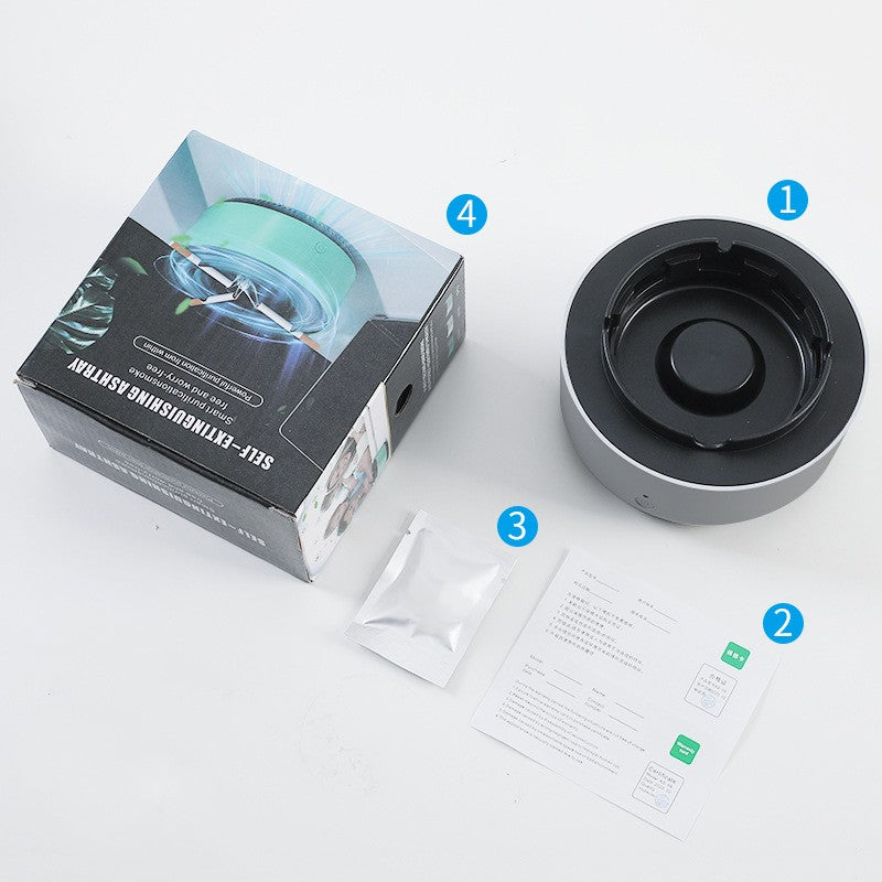 Smoke Removal Air Purification Ashtray Anion Purification Practical Automatic Purifier Ashtray Portable Gadgets For Car Ashtray SnapLux Co