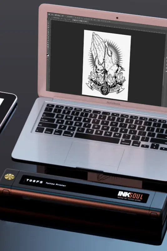 INKSOUL® T08FS Wireless Tattoo Transfer Stencil Printer-Can print shadows INKSOULSUPPLY.COM