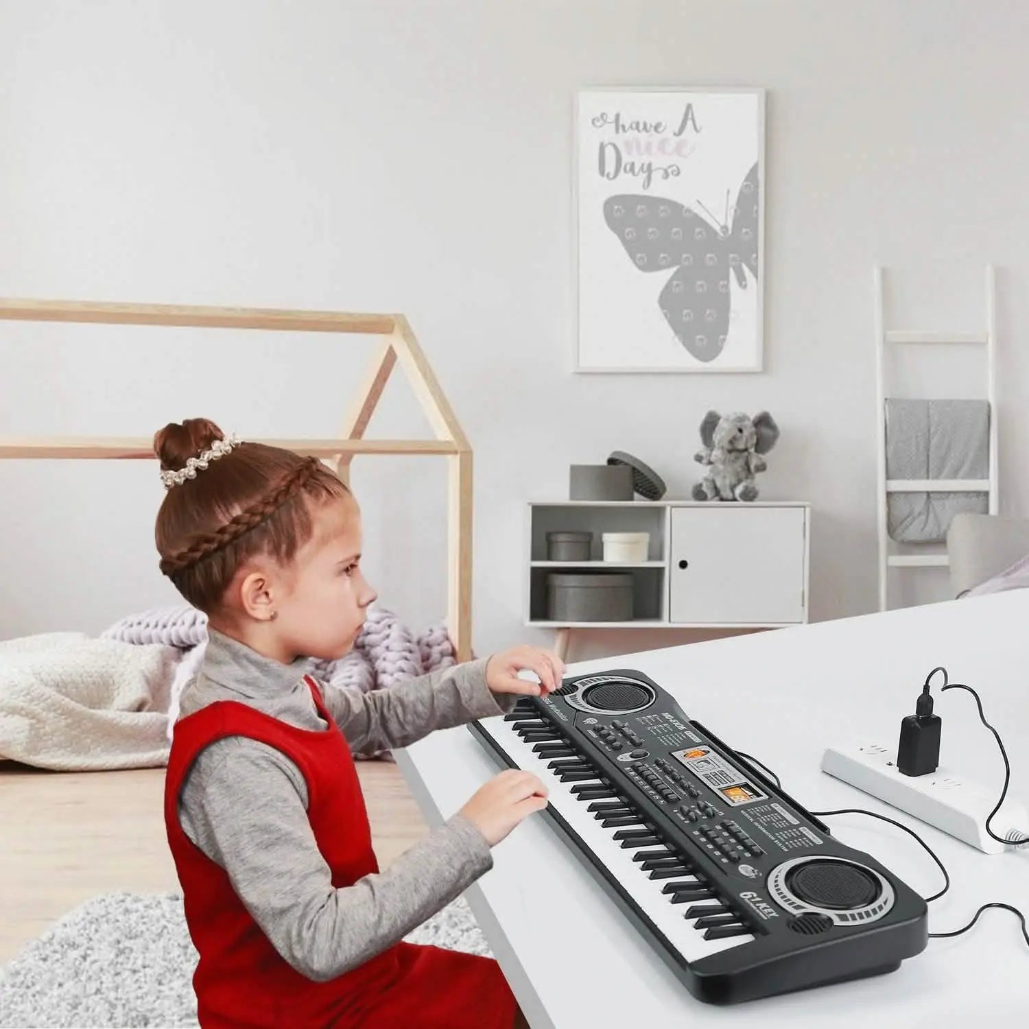 61 Keys Digital Music Electronic Keyboard DailySale