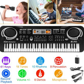 61 Keys Digital Music Electronic Keyboard DailySale