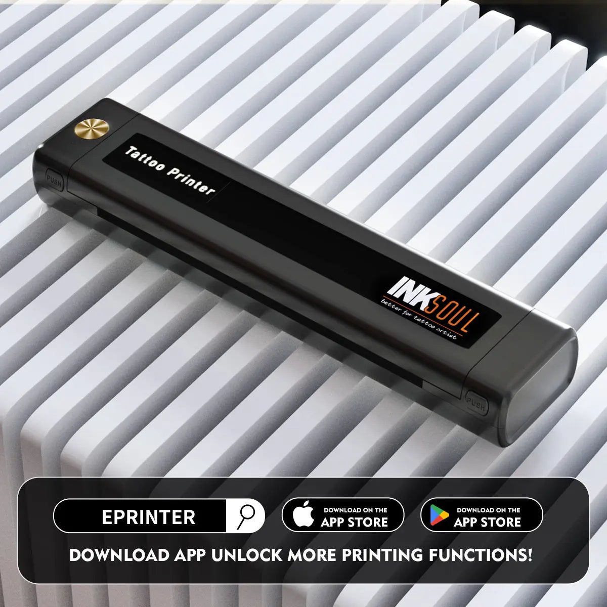INKSOUL® T08FS Wireless Tattoo Transfer Stencil Printer-Can print shadows INKSOULSUPPLY.COM