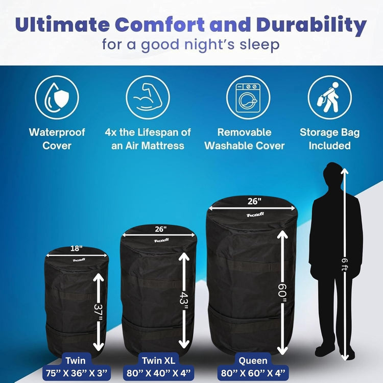 Matrix Air-Cell Memory Foam Camping Mattress Hazli Collection