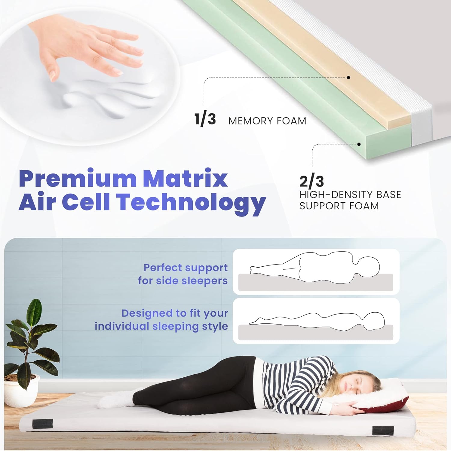 Matrix Air-Cell Memory Foam Camping Mattress Hazli Collection