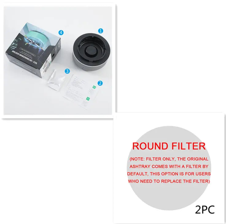 Smoke Removal Air Purification Ashtray Anion Purification Practical Automatic Purifier Ashtray Portable Gadgets For Car Ashtray SnapLux Co