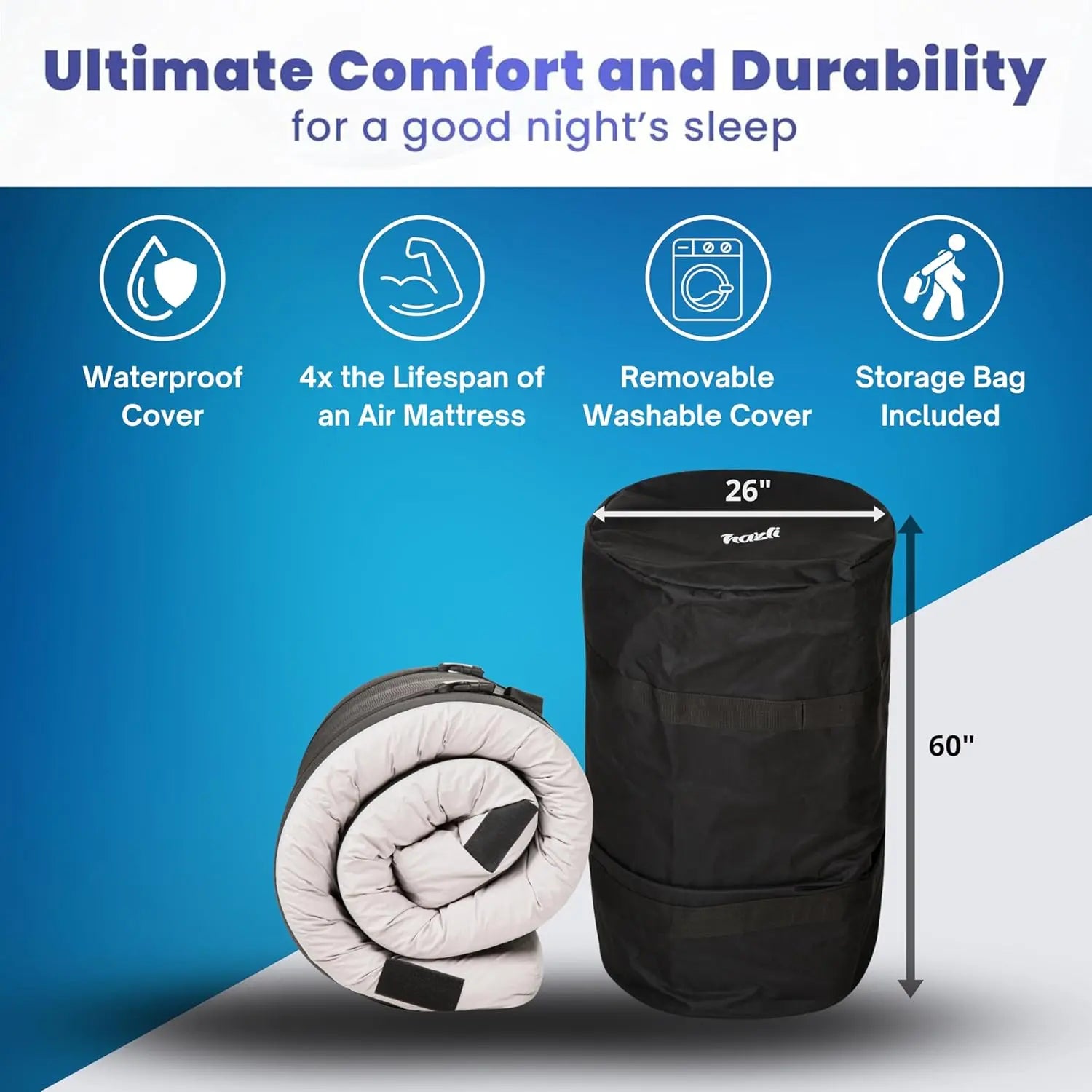 Matrix Air-Cell Memory Foam Camping Mattress Hazli Collection