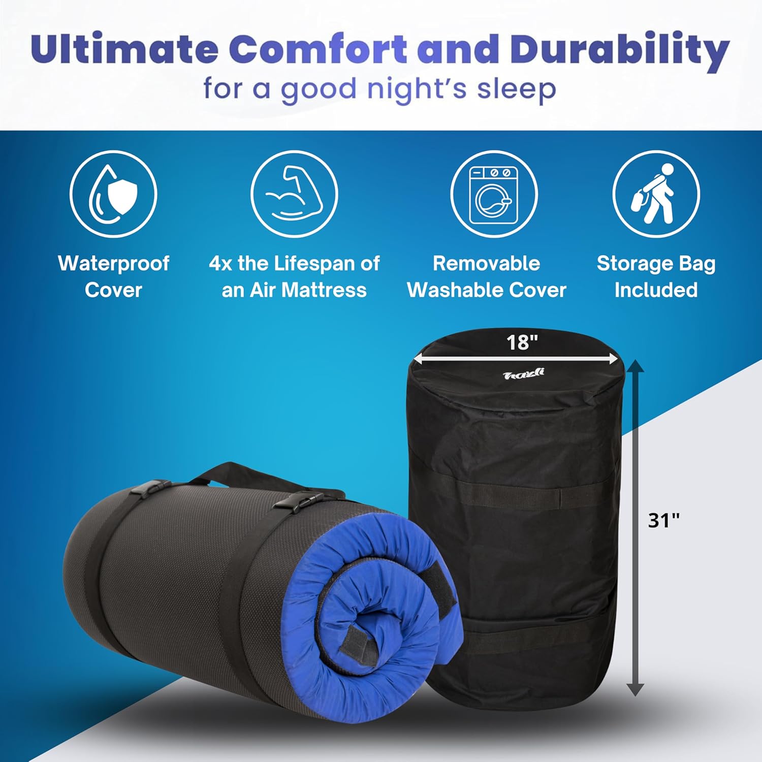 Matrix Air-Cell Memory Foam Camping Mattress Hazli Collection