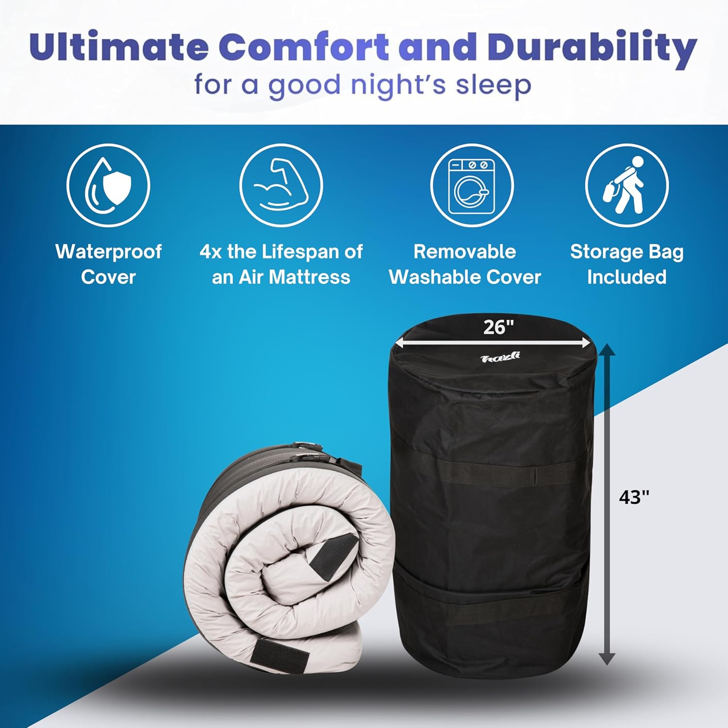 Matrix Air-Cell Memory Foam Camping Mattress Hazli Collection