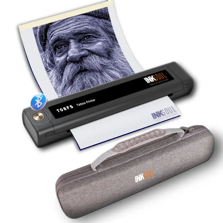 INKSOUL® T08FS Wireless Tattoo Transfer Stencil Printer-Can print shadows INKSOULSUPPLY.COM