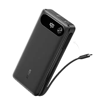 Anker Power Bank (20K, 87W, Built-In USB-C Cable) Anker