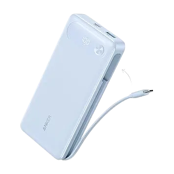 Anker Power Bank (20K, 87W, Built-In USB-C Cable) Anker
