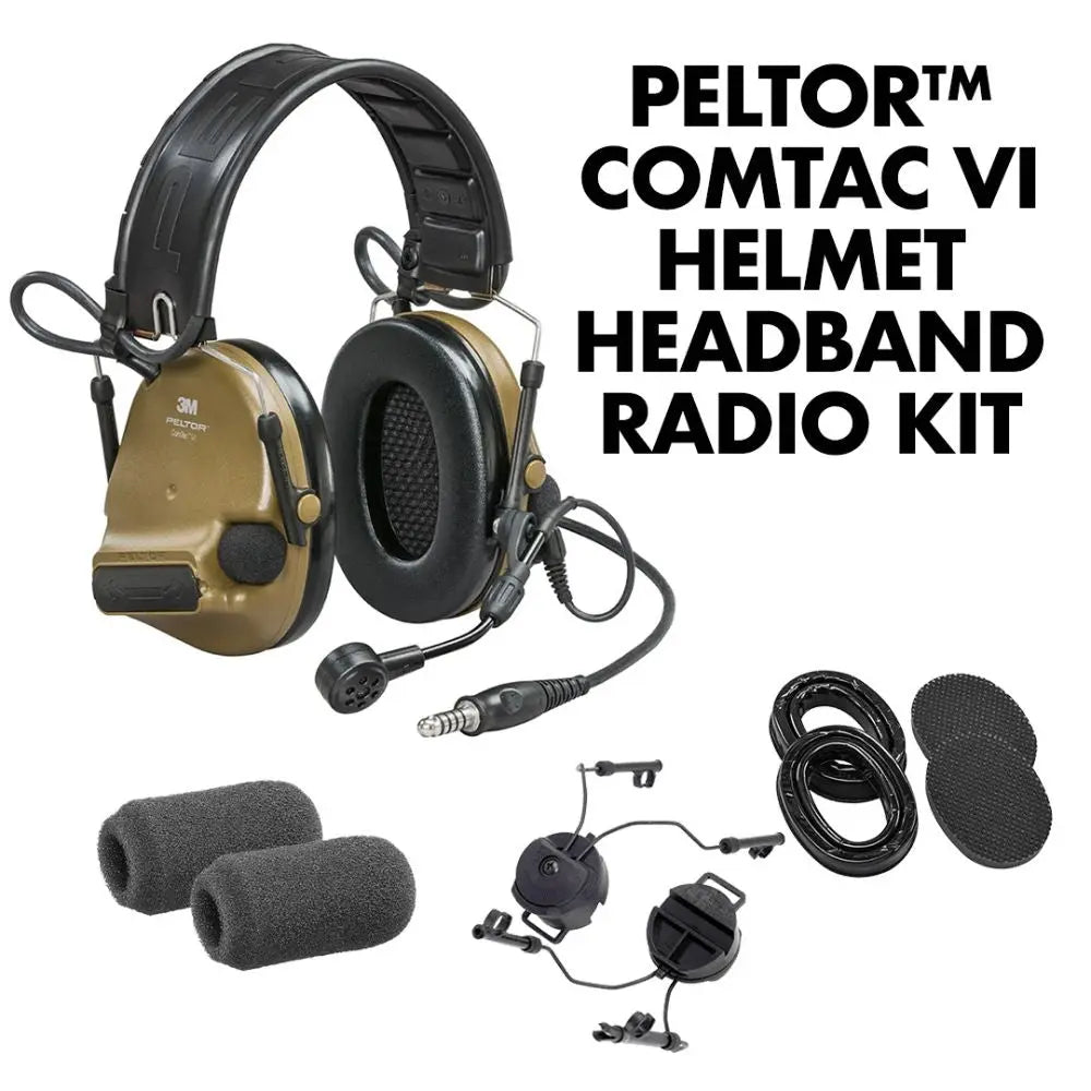 Peltor ComTac VI | NIB w/ All Colors & Models | Gel Earcups & ARC Mounts Included Atomic Defense