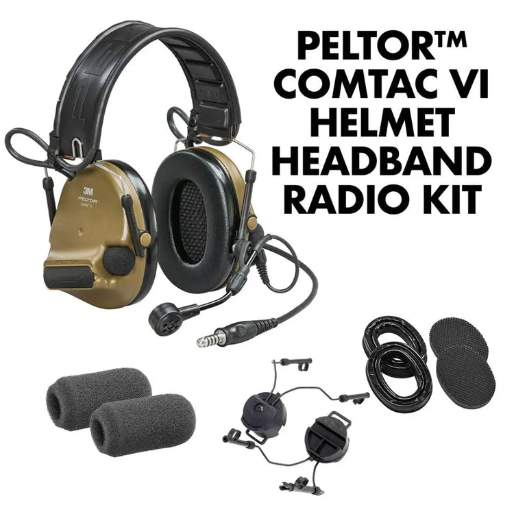 Peltor ComTac VI | NIB w/ All Colors & Models | Gel Earcups & ARC Mounts Included Atomic Defense