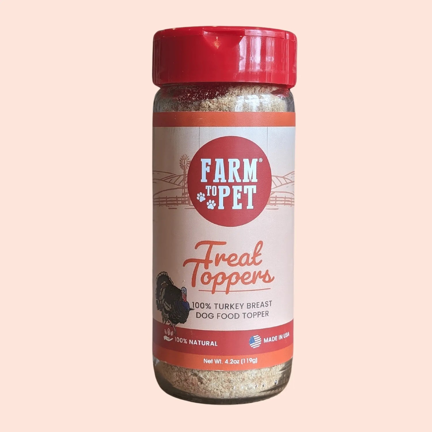 Treat Topper Turkey Dog Food Topper | Healthy Meal Supplement for Dogs Farm To Pet