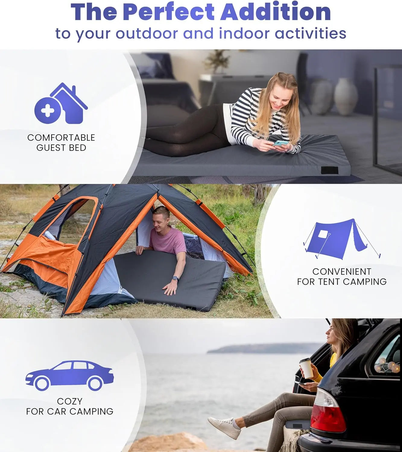 Matrix Air-Cell Memory Foam Camping Mattress Hazli Collection