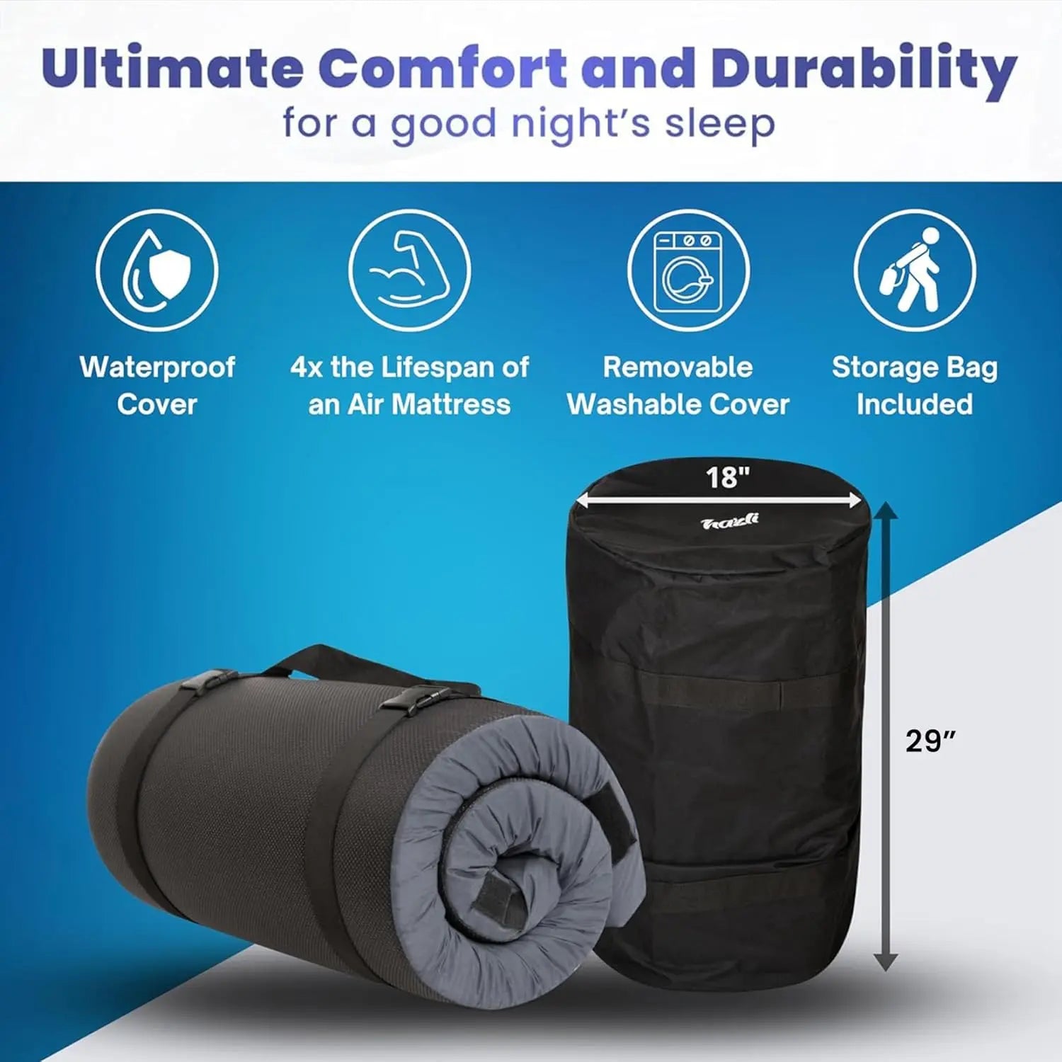 Matrix Air-Cell Memory Foam Camping Mattress Hazli Collection