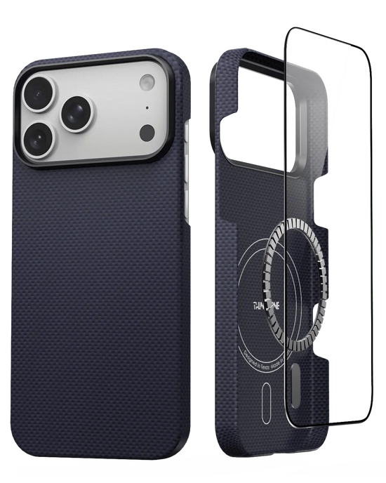 iPhone 17 Pro Case - Super Thin | Aramid Fiber | MagSafe - Wild Navy ThinBorne