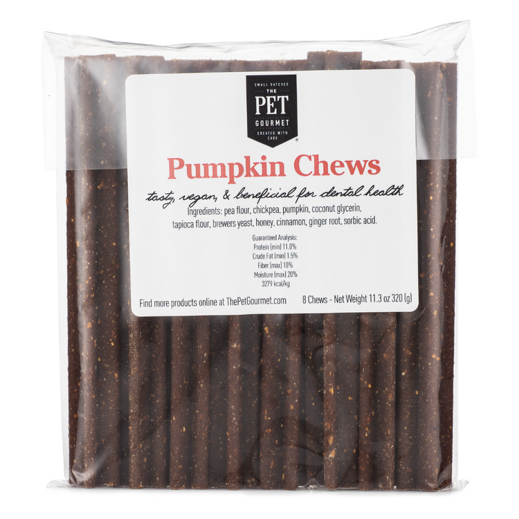 Pumpkin Chew 8 Pack The Pet Gourmet®