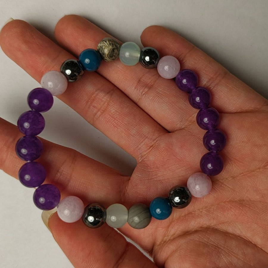 Boho Style 8mm Beaded Bracelet SnapLux Co