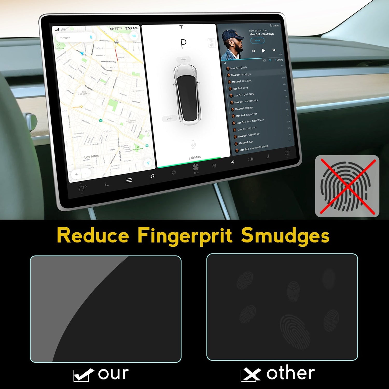 Screen Protector for Tesla Model Y & Model 3 Tesery Official Store