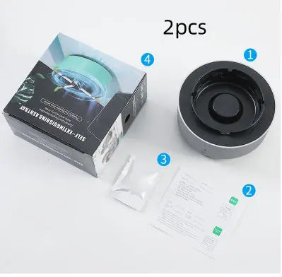 Smoke Removal Air Purification Ashtray Anion Purification Practical Automatic Purifier Ashtray Portable Gadgets For Car Ashtray SnapLux Co