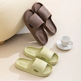 Solid Color Thick Bottom Home Slippers Summer Non-slip Floor Bathroom Slipper Women Men Couples Shoes SnapLux Co