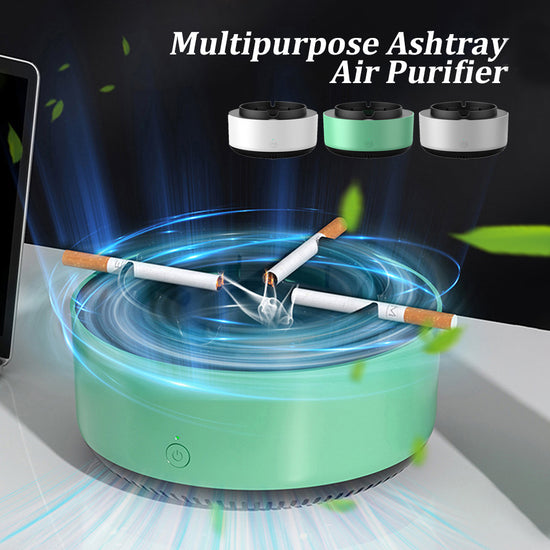 Smoke Removal Air Purification Ashtray Anion Purification Practical Automatic Purifier Ashtray Portable Gadgets For Car Ashtray SnapLux Co