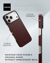 iPhone 17 Pro Case - Super Thin | Aramid Fiber | MagSafe - Crimson ThinBorne