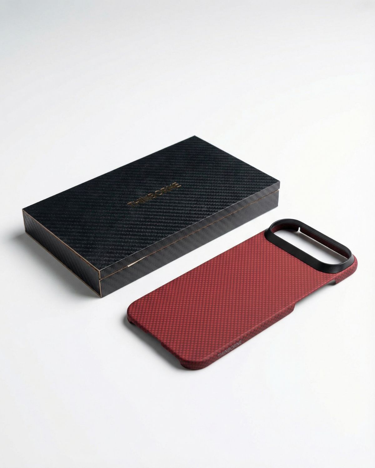 iPhone Air Case - Super Thin | Aramid Fiber | MagSafe - Crimson ThinBorne