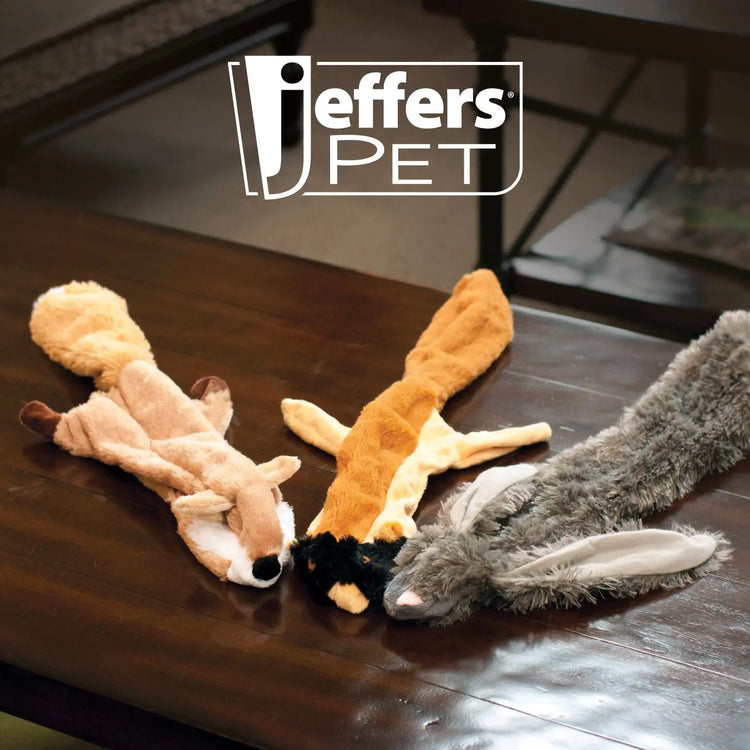 Jeffers Thinnies Unstuffed Plush Dog Toys, 21"L Jeffers