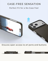 iPhone 17 Pro Max Case - Super Thin | Aramid Fiber | MagSafe - Brown|Black ThinBorne
