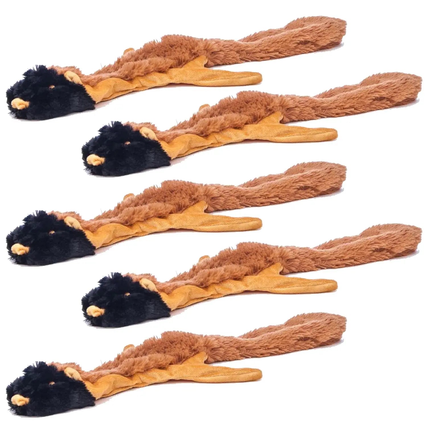 Jeffers Thinnies Unstuffed Plush Dog Toys, 21"L Jeffers